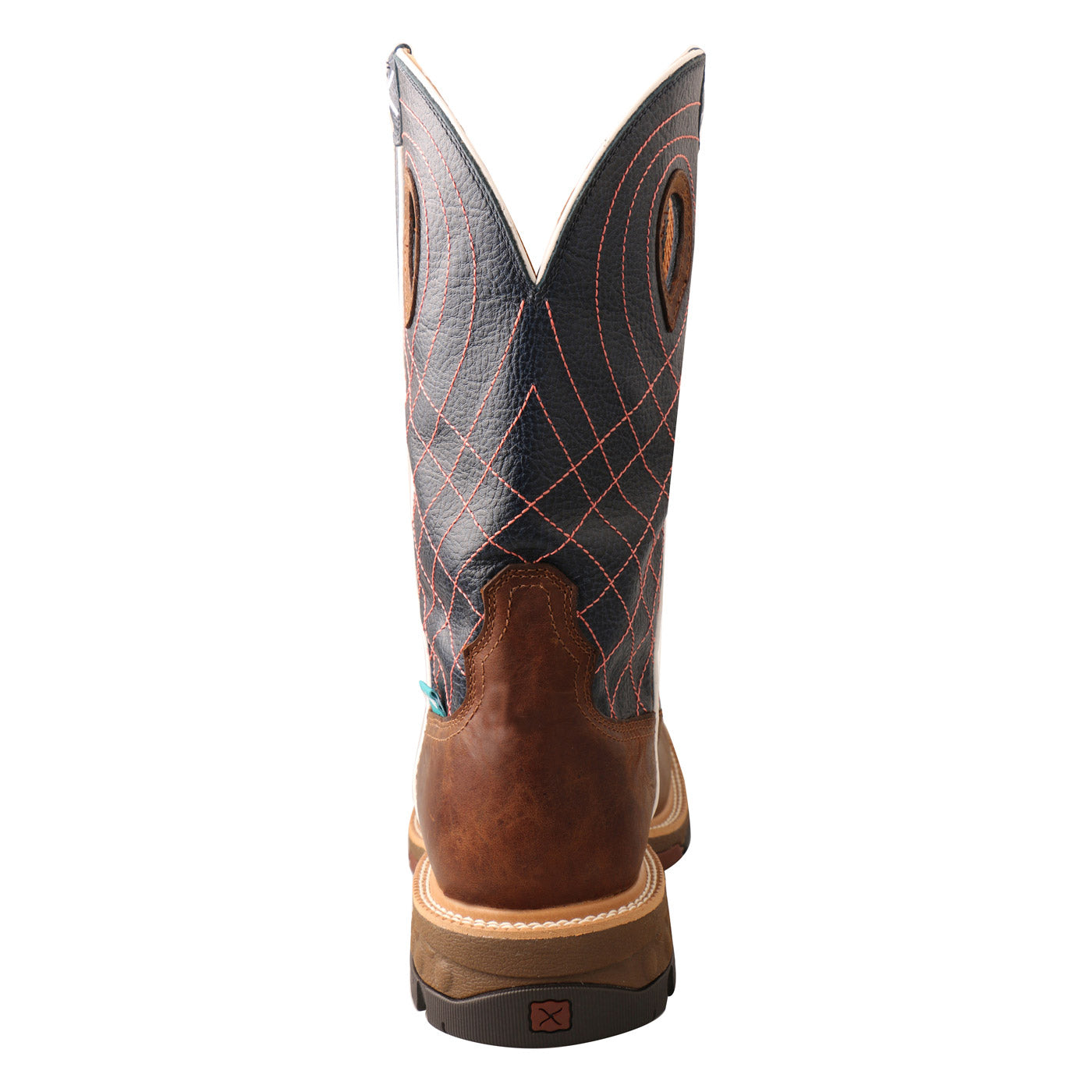 Twisted X Men's 12" Western Mocha and Navy Work Boot MXBAW01