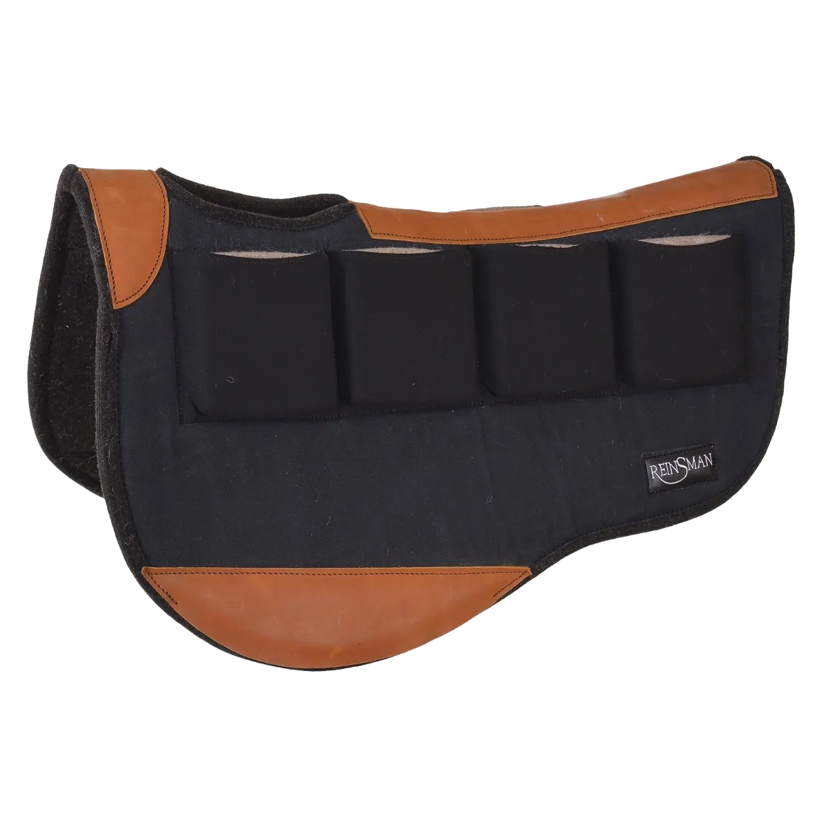 Load image into Gallery viewer, Reinsman Multi Fit 4 Ranch Pro Trail Contour Wool Saddle Pad 30&amp;quot;x 34&amp;quot;
