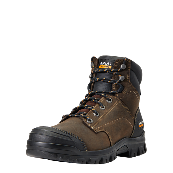 Ariat® Men's Treadfast 6" Waterproof Dark Brown Work Boots 10040266