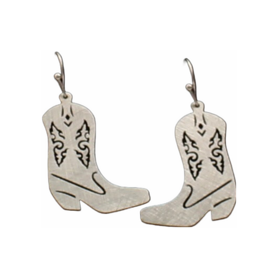 M&F® Western Sterling Silver Cowboy Boot Drop Earrings D460012736