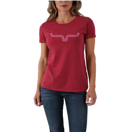 Kimes Ranch® Ladies Outlier Logo Cardinal Red T-Shirt OL-CARD
