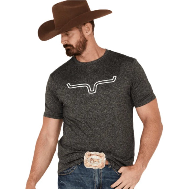 Load image into Gallery viewer, Kimes Ranch® Men&amp;#39;s Outlier Charcoal Heather T-Shirt OUTLIR-CHARCOAL
