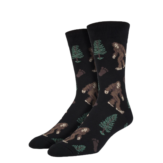 SockSmith Men's Bigfoot Black Socks SSM1423-BLK