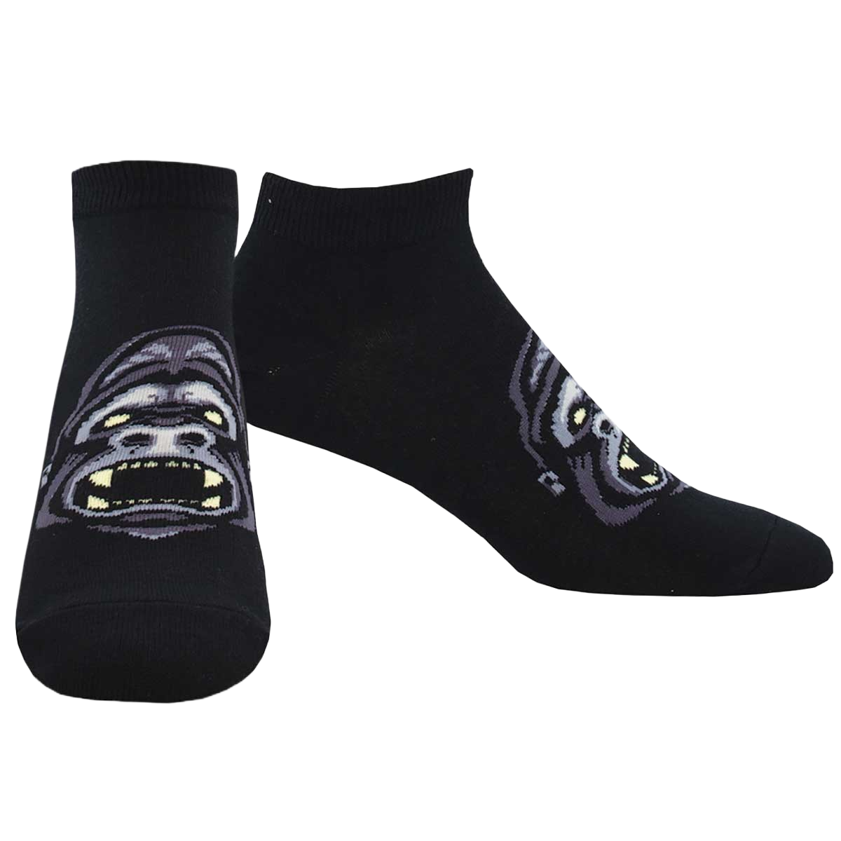 SockSmith Men's Gorilla Black Cotton Shortie Socks MNP2264
