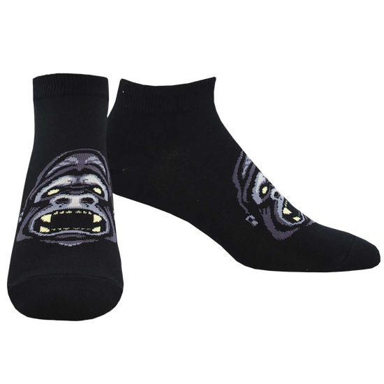 SockSmith Men's Gorilla Black Cotton Shortie Socks MNP2264