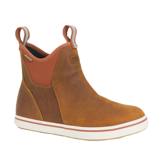 XTRATUF® Men's 6' Leather Orange Ankle Deck Boot XAL700