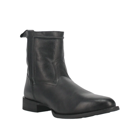 Laredo® Men's Lonnie Black Leather Ankle Boots 62080