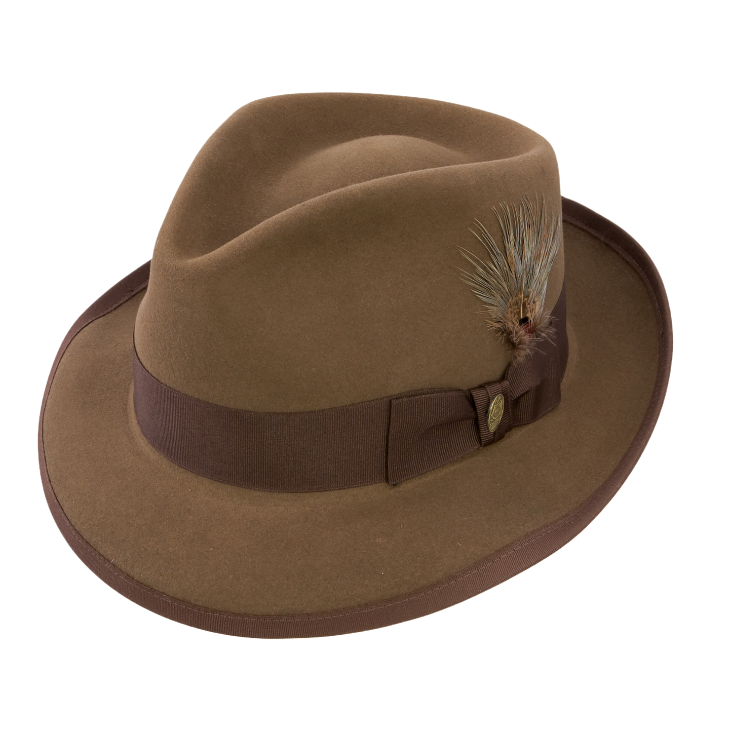 Stetson Men's Whippet Tawny Brown Felt Fedora Hat TFWIPTB102302