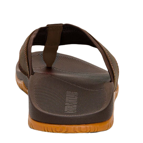 XTRATUF Men's Auna Waterproof Slip Resistant Brown Sandals AUNM-900