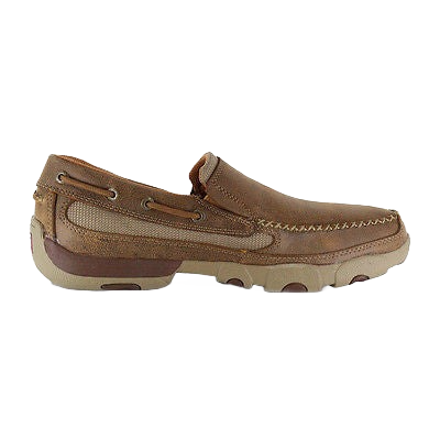 Twisted X Men's Brown Bomber Slip On Driving Mocs MDMS002