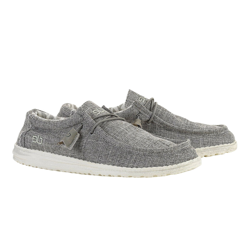 Load image into Gallery viewer, Hey Dude Men&amp;#39;s Wally Canvas Linen Iron Shoe 110793901
