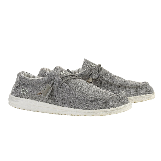 Load image into Gallery viewer, Hey Dude Men&amp;#39;s Wally Canvas Linen Iron Shoe 110793901
