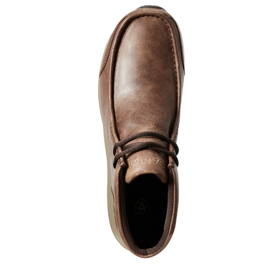 Ariat® Men's Spitfire Cowboy Brown Leather Driving Moc Shoes 10029641
