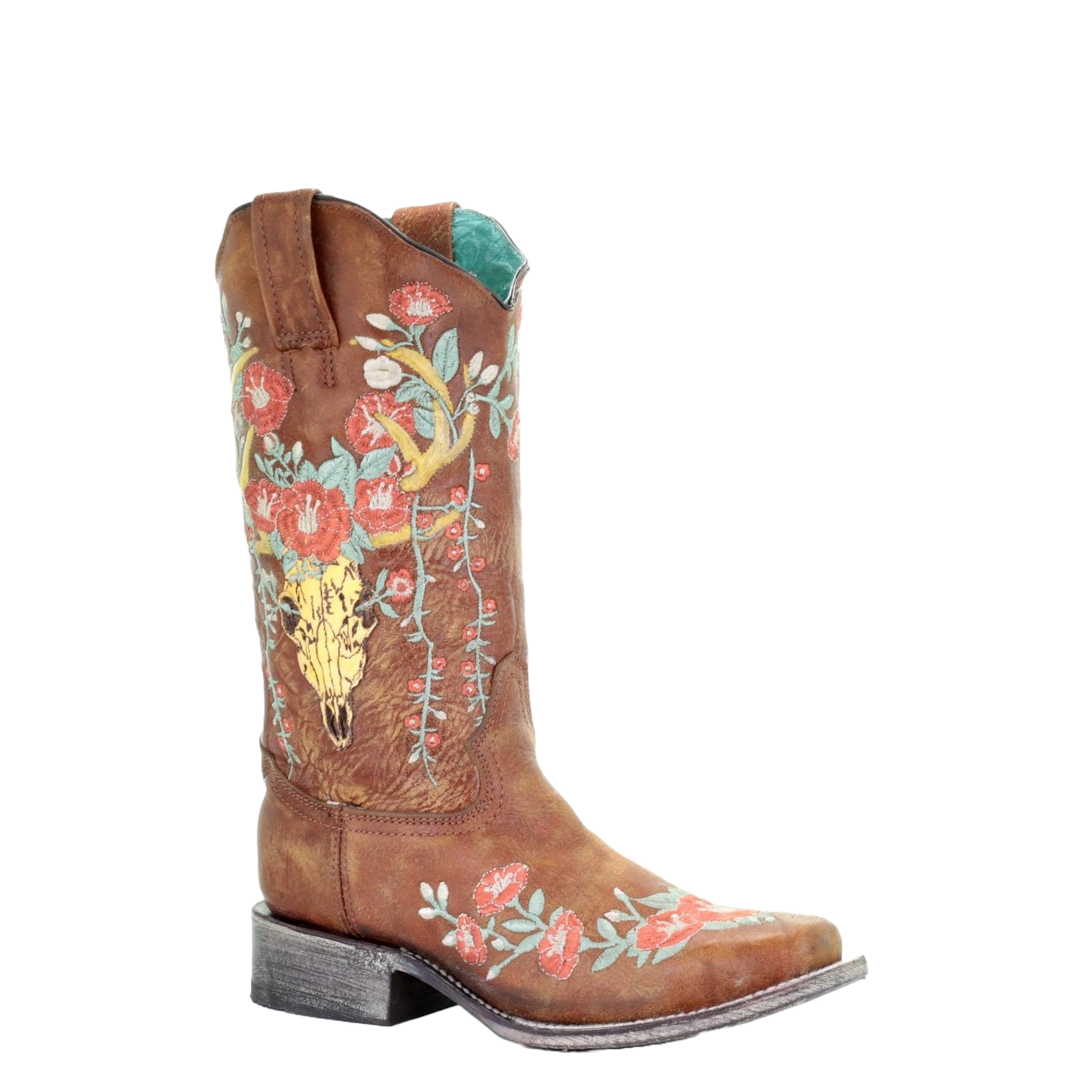 Corral floral 2025 overlay boots