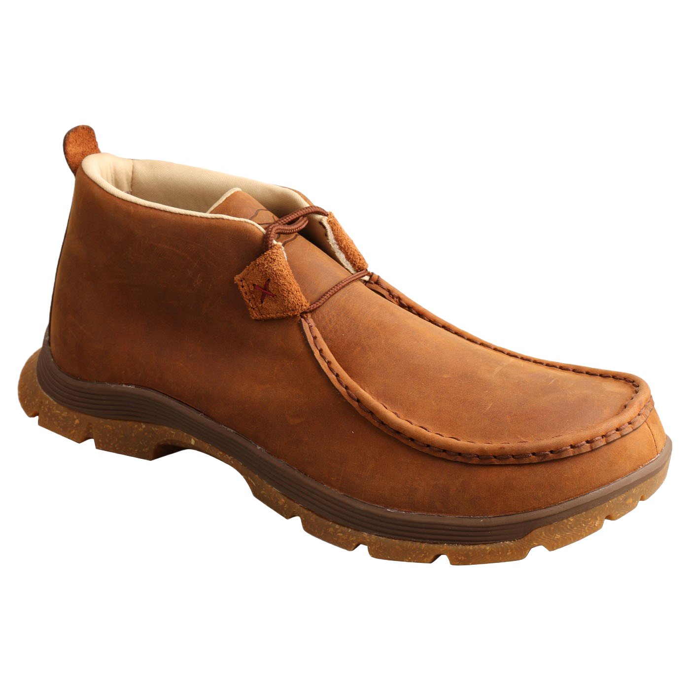 Twisted X Men's Chukka Oblique Toe Oiled Saddle Leather Shoes MFS0003