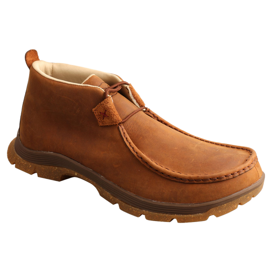 Twisted X Men's Chukka Oblique Toe Oiled Saddle Leather Shoes MFS0003