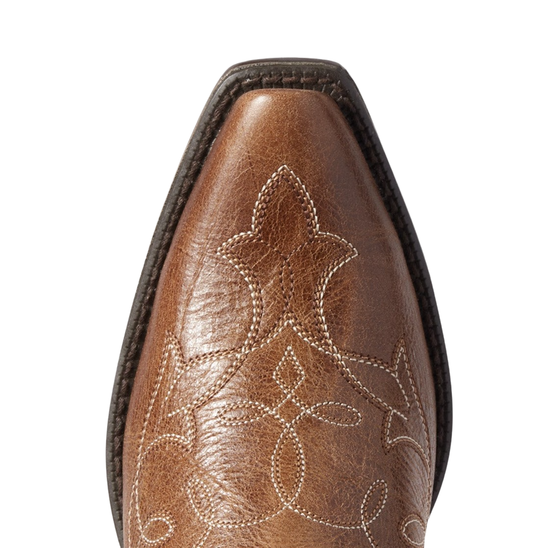 Ariat Ladies Heritage D Toe StretchFit Dark Tan Western Boots 10038313