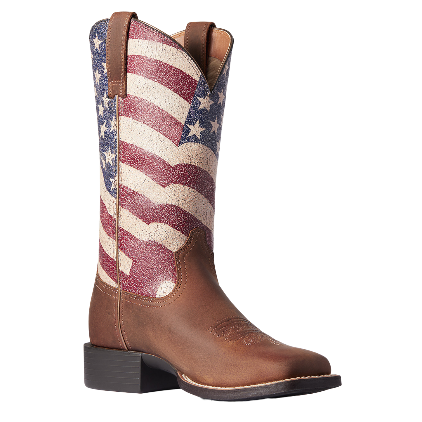 Ariat Ladies Round Up Patriot Stars & Stripes Western Boots 10038397