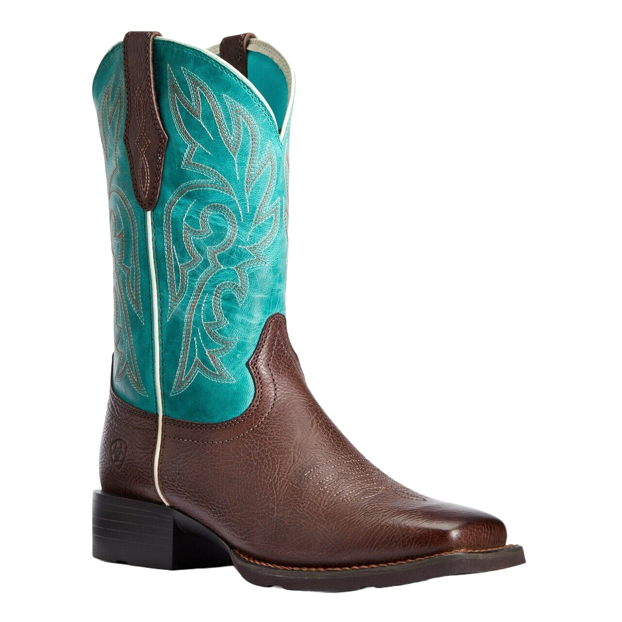 Ariat® Ladies Turquoise & Dark Cottage Cattle Drive Boots 10033870