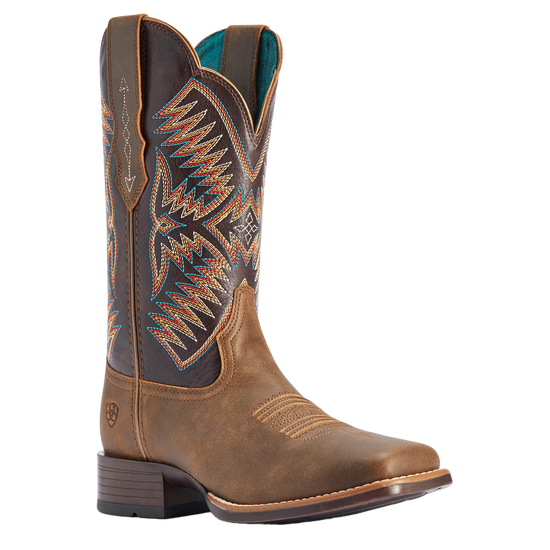 Ariat Ladies Odessa StretchFit Brown & Burnished Pewter Boots 10042386