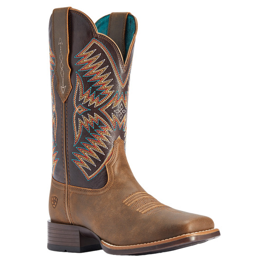Ariat® Ladies Odessa StretchFit Brown & Burnished Pewter Boots 10042386