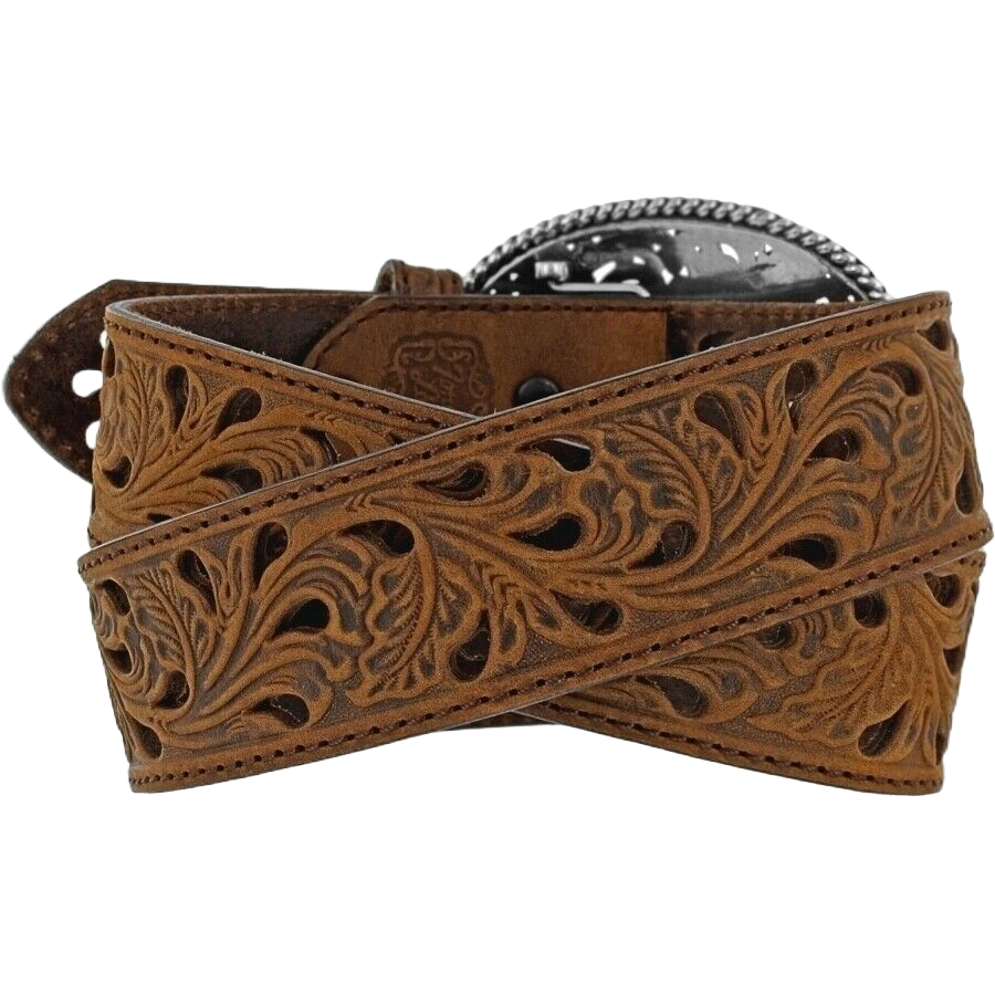 Tony lama kaitlyn 2025 crystal leather western belt