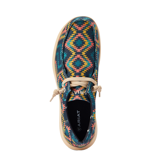 Ariat® Men's Hilo Stretch Lace Blue Aztec Slip On Shoes 10042502