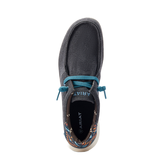 Ariat® Men's Hilo 2.0 Stretch Charcoal Blue & Aztec Blue Casual Shoes 10044586