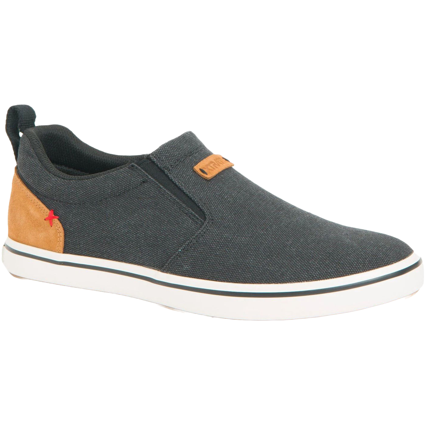 Load image into Gallery viewer, XTRATUF Men&amp;#39;s Sharkbyte Canvas Black Deck Shoes XSB-001

