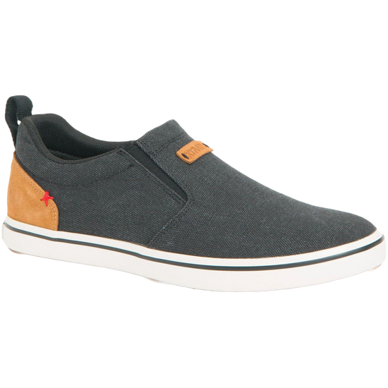 Load image into Gallery viewer, XTRATUF Men&amp;#39;s Sharkbyte Canvas Black Deck Shoes XSB-001
