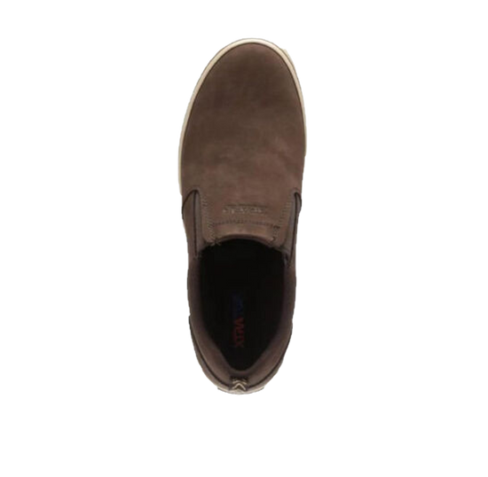 XTRATUF® Men's Sharkbyte Leather Deck Chocolate Slip On Shoes 22501