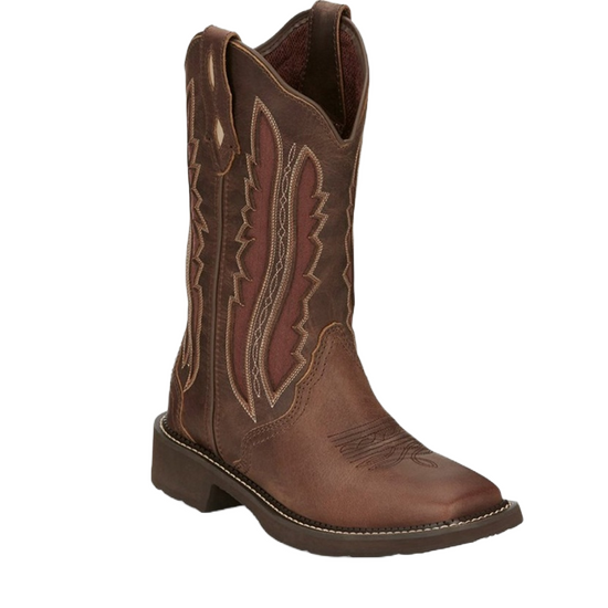 Justin® Ladies Paisley Spice Brown Western Boots GY2801