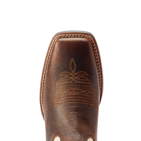 Load image into Gallery viewer, Ariat® Ladies Round Up Southwest Stretch Fit Barn Brown Boots 10044434
