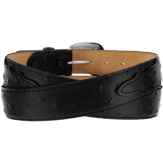 Tony Lama Men's Print 1 3/8" Black Dress Belt 1373L Tony Lama Men's Print 1 3/8" Black Dress Belt 1373L