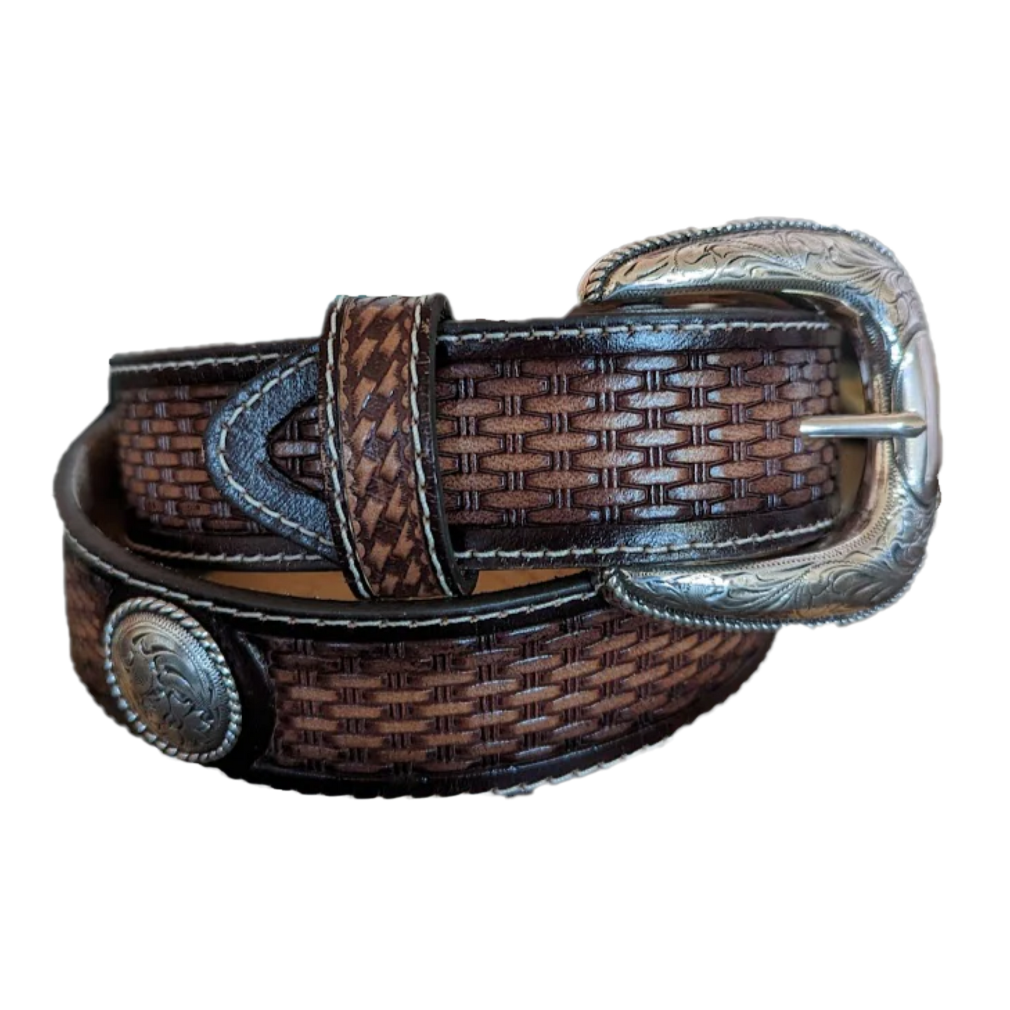 Tony Lama® "Brownfield" Tan Leather Belt C42824