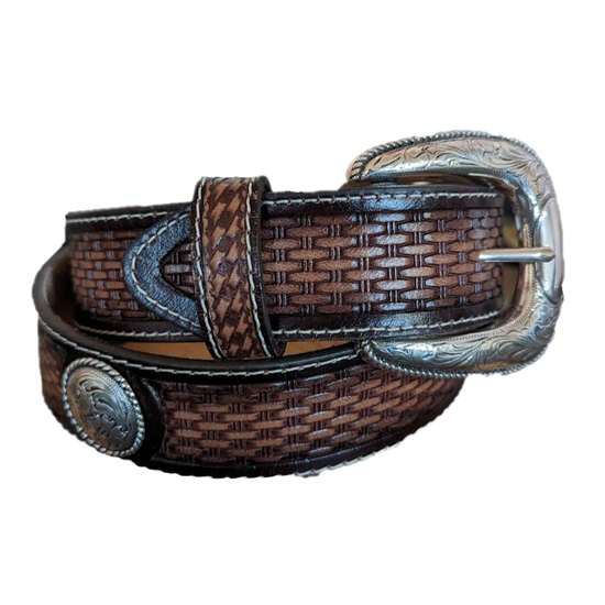 Tony Lama® "Brownfield" Tan Leather Belt C42824