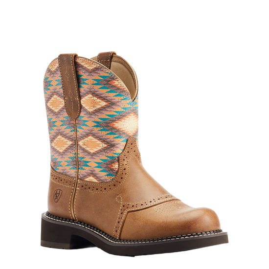 Ariat® Ladies Fatbaby® Heritage Farrah Aztec Print Tan Boots 10044438