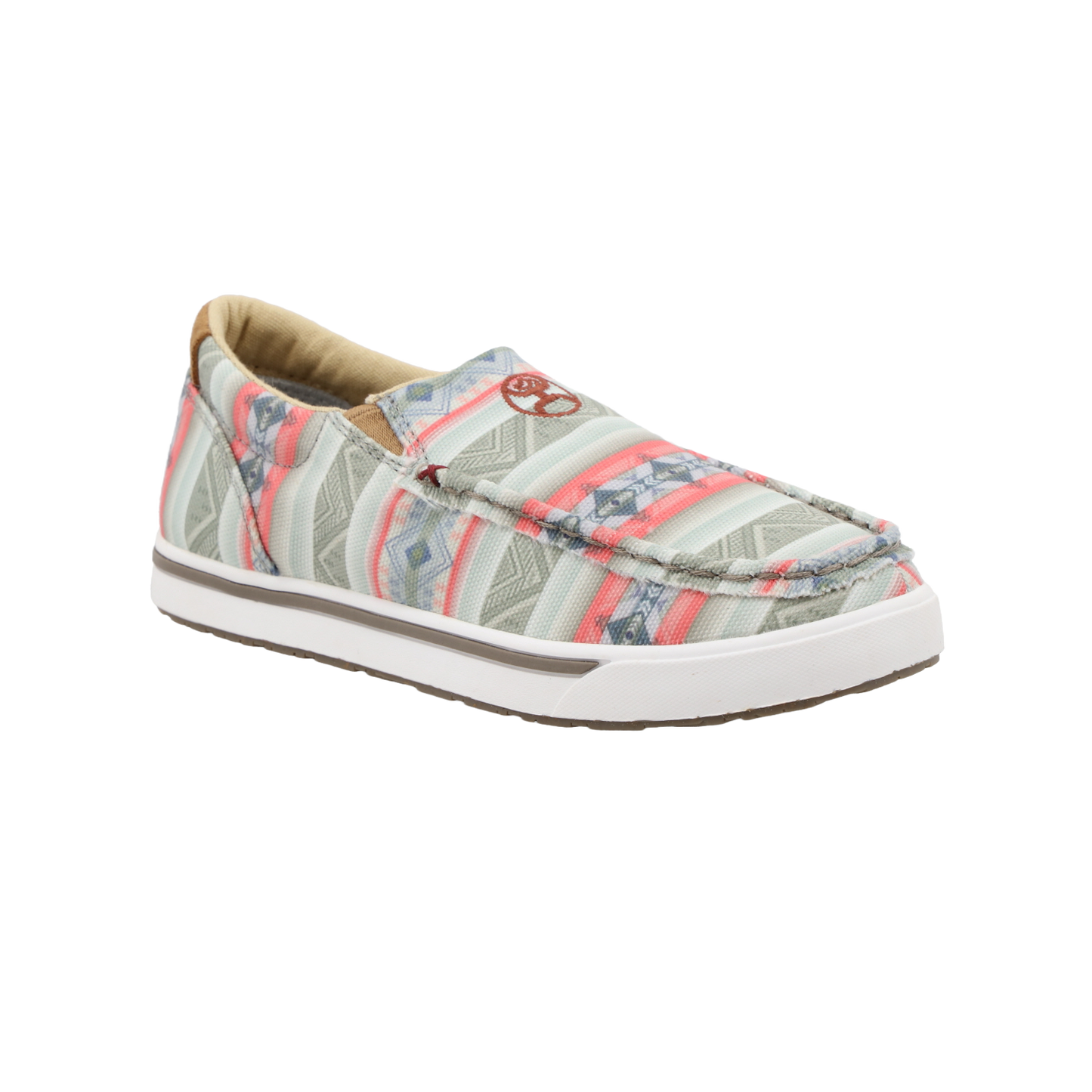 Twisted X Children s Hooey Loper Pink Multi Slip On Shoes YHYC007