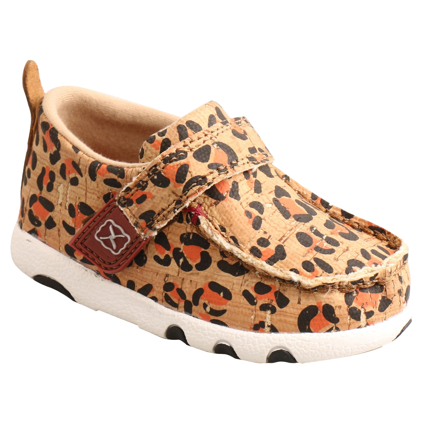 Load image into Gallery viewer, Twisted X Infant Leopard Honey &amp;amp; Black Driving Moc Shoes ICA0016
