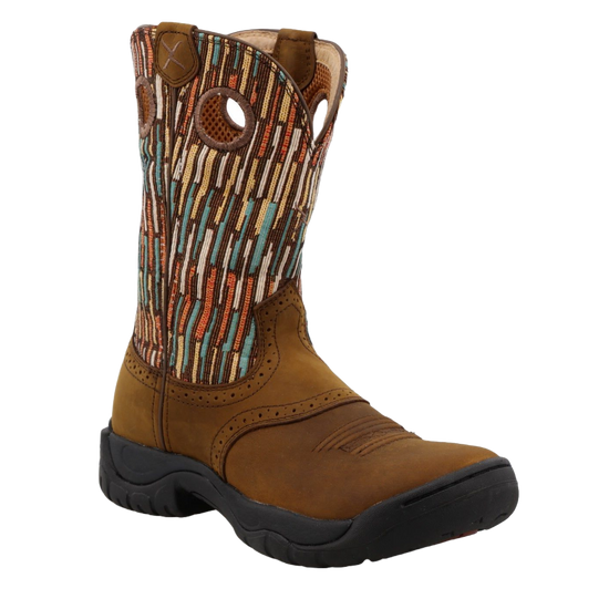 Ladies multi coloured shop boots