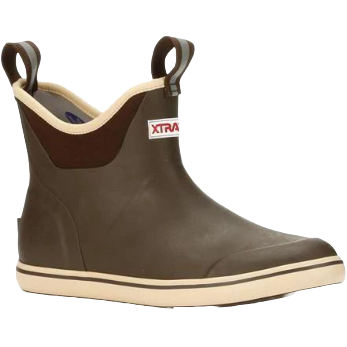 XTRATUF Ladies Brown 6" Rubber Ankle Deck Boots XWAB-900