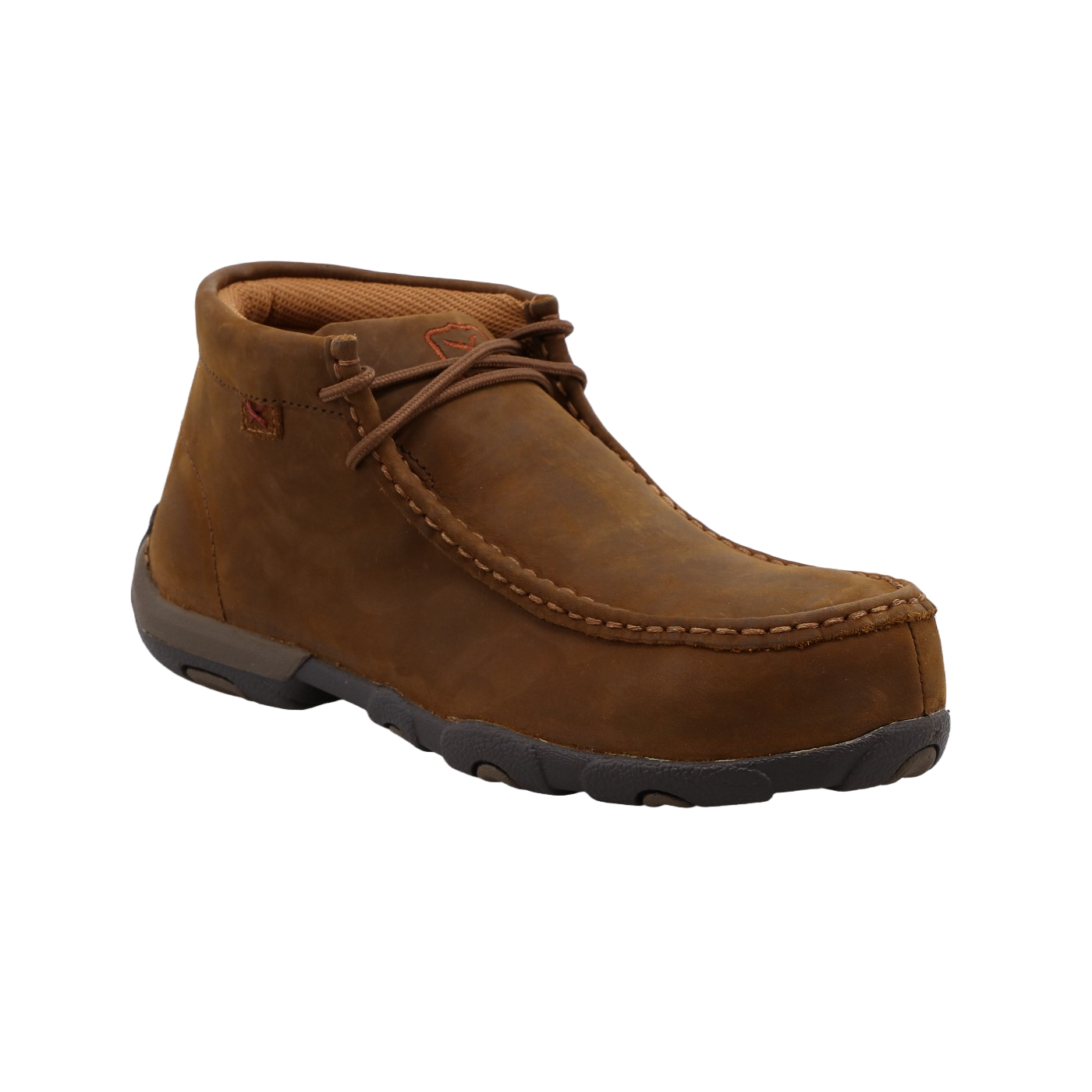 Twisted X® Ladies Work Chukka Driving Moc Distressed Saddle Brown Shoes WDMST01