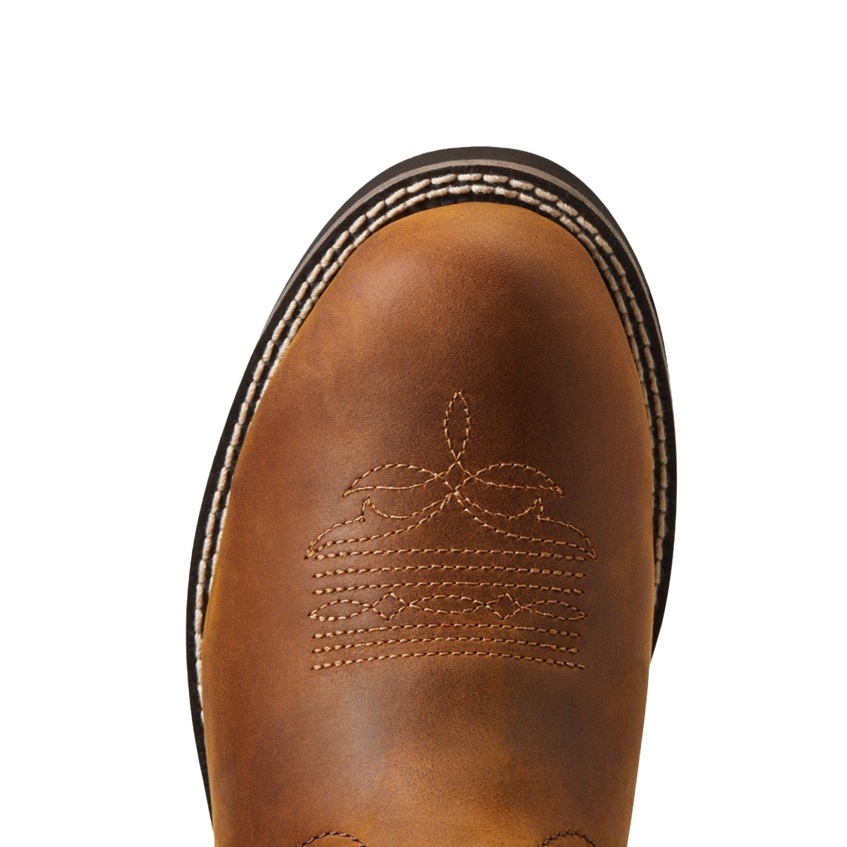 Ariat Women s Delilah Round Toe Waterproof Western Boots Distressed Brown 9 B