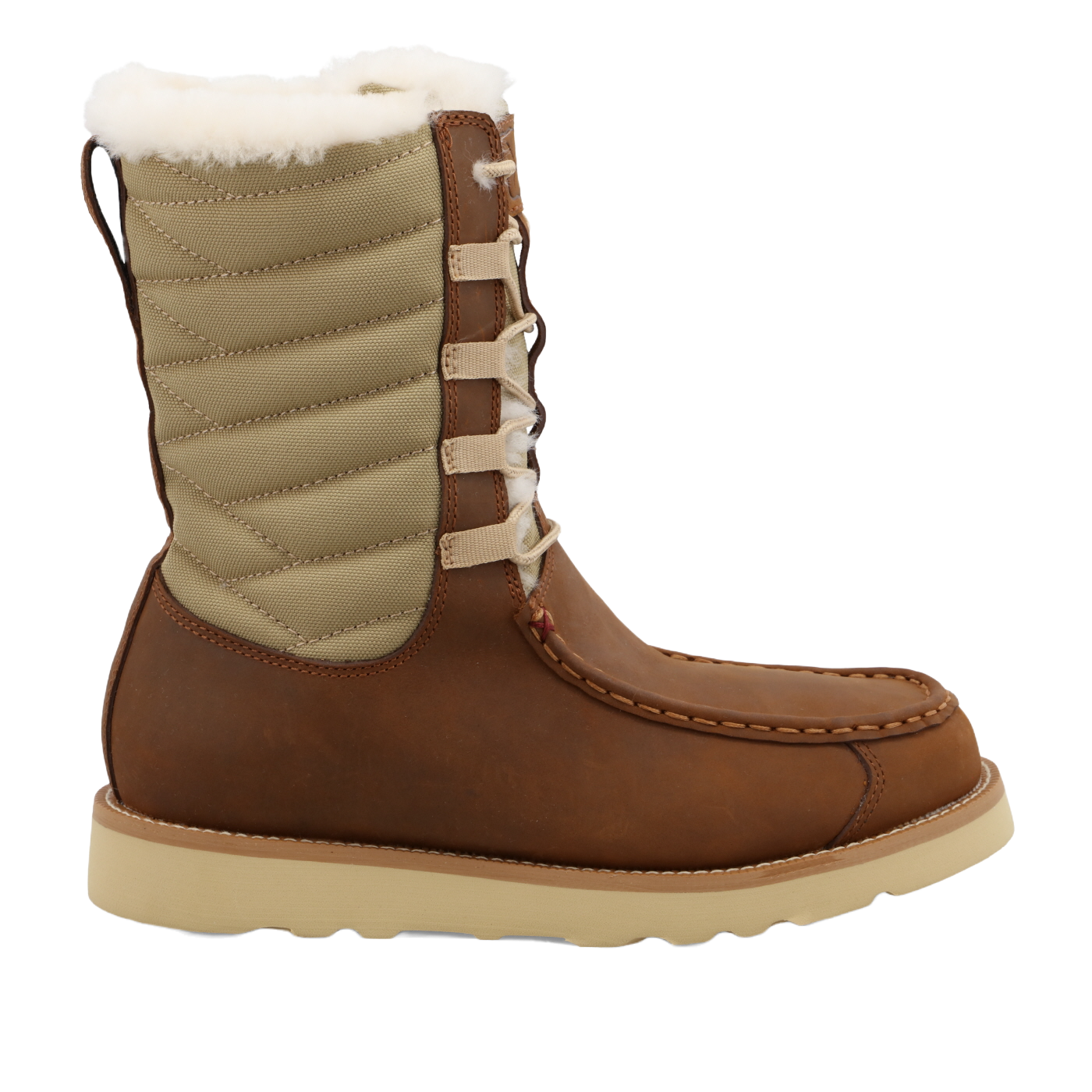 Twisted X Ladies 8" Wedge Sole Oiled Saddle and Tan Boot WCA0055