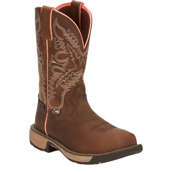 Justin Ladies Rural Chocolate Rush Composite Toe Work Boots SE4357