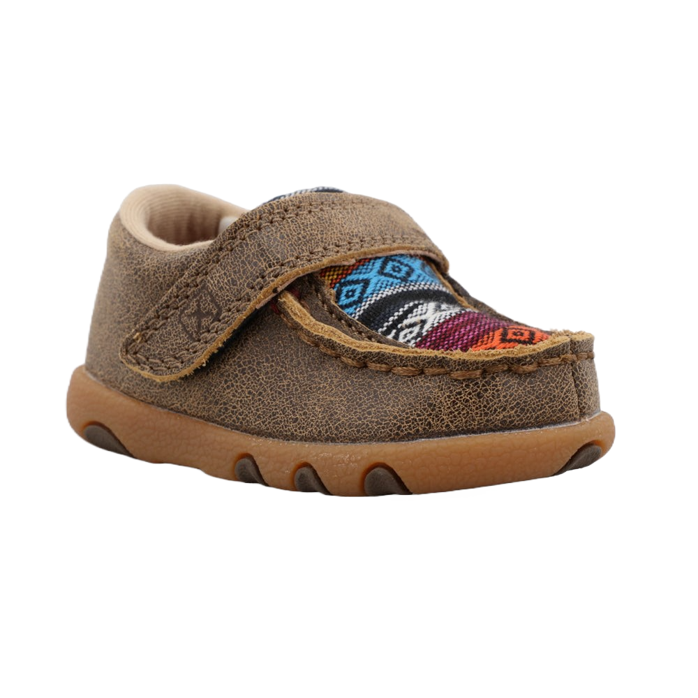 Twisted X Infant Bomber & Multi Serape Driving Moc Shoes ICA0004