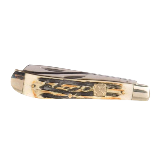 Twisted X® Men's Natural Bone Stainless Steel Trapper Knife XK2004