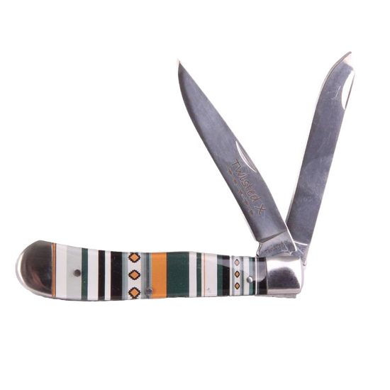 Twisted X® Double Blade Southwest Blanket Trapper Knife XK308