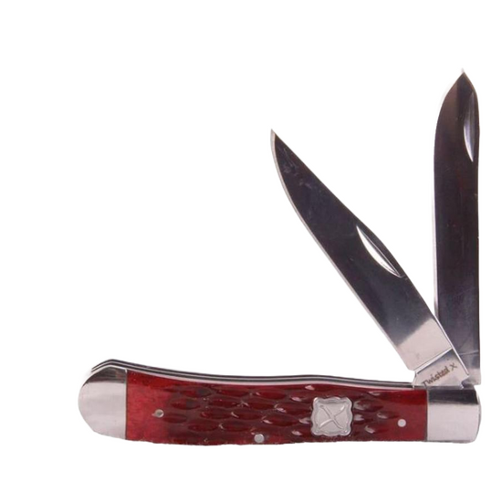 Twisted X® Men's Root Beer Double Blade Trapper Knife XK4001