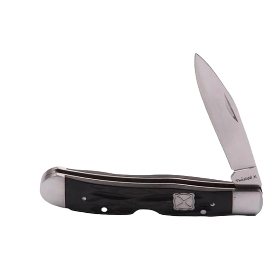 Twisted X® Men's Black Onyx Bone Folding Knife XK9006